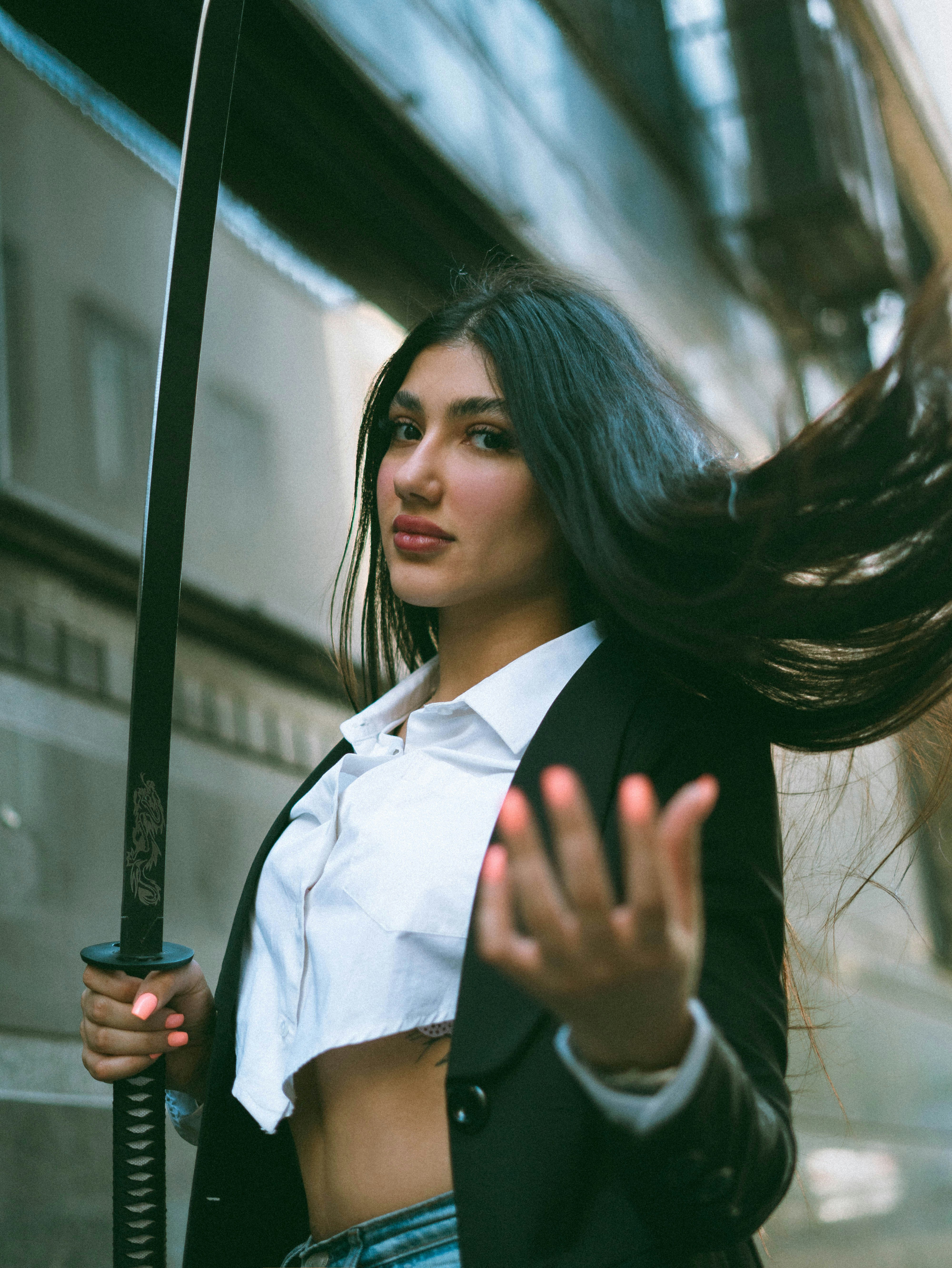 Profile Woman Sword